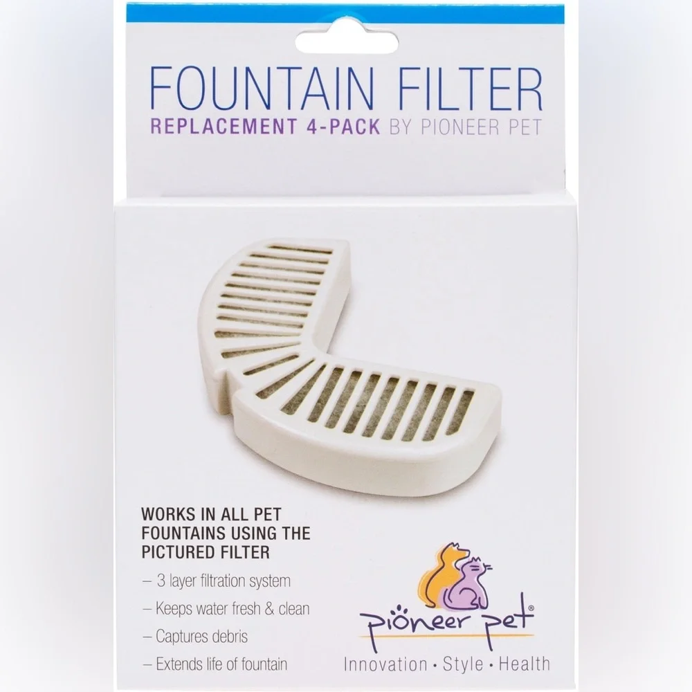 Pioneer Pet Fountain 4-pack Filter Replacements